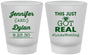 Custom Wedding Frosted Shot Glasses - Just Got Real | 557