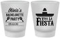 Custom Bachelorette Frosted Shot Glasses - Viva La Fiesta | 60001