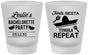 Custom Bachelorette Frosted Shot Glasses - Fiesta Siesta Tequila Repeat | 60003