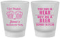 Custom Bachelorette Frosted Shot Glasses - I Got Wasted | 60015