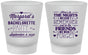 Custom Bachelorette Frosted Shot Glasses - Nights Remember | 60034