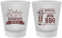 Custom Bachelorette Frosted Shot Glasses - Boots Bouquets Bbq | 60035