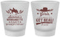 Custom Bachelorette Frosted Shot Glasses - Its About To Get Real | 60043