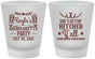 Custom Bachelorette Frosted Shot Glasses - Getting Hitched Yall | 60047
