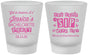 Custom Bachelorette Frosted Shot Glasses - Cant Sip With Us | 60051