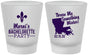 Custom Bachelorette Frosted Shot Glasses - Mardi Gras | 60056