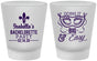 Custom Bachelorette Frosted Shot Glasses - Mardi Gras | 60059