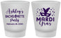 Custom Bachelorette Frosted Shot Glasses - Mardi Gras | 60060