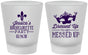 Custom Bachelorette Frosted Shot Glasses - Mardi Gras | 60061