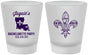 Custom Bachelorette Frosted Shot Glasses - Mardi Gras | 60062