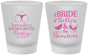 Custom Bachelorette Frosted Shot Glasses - Brides Bells Boudoir | 60085