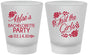 Custom Bachelorette Frosted Shot Glasses - Just The Girls | 60089