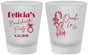 Custom Bachelorette Frosted Shot Glasses - Paris | 60090