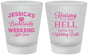 Custom Bachelorette Frosted Shot Glasses - Raising A Little Hell | 60107