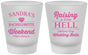 Custom Bachelorette Frosted Shot Glasses - Raising A Little Hell | 60108