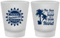 Custom Bachelorette Frosted Shot Glasses - Sun Sand Drink Hand | 60114