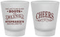 Custom Bachelorette Frosted Shot Glasses - Boots And Bling | 60118