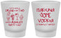 Custom Bachelorette Frosted Shot Glasses - Lets Get Wasted | 60119