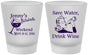Custom Bachelorette Frosted Shot Glasses - Save Water Drink Wine | 60120