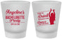 Custom Bachelorette Frosted Shot Glasses - Drink Dance On Bar | 60122