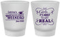 Custom Bachelorette Frosted Shot Glasses - About To Get Real | 60123