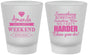 Custom Bachelorette Frosted Shot Glasses - Something Borrowed | 60131