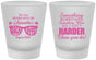 Custom Bachelorette Frosted Shot Glasses - Something Borrowed | 60133