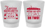 Custom Bachelorette Frosted Shot Glasses - Before She Says I Do | 60142