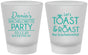 Custom Bachelorette Frosted Shot Glasses - Toast And Roast | 60153