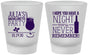 Custom Bachelorette Frosted Shot Glasses - Night Never Remember | 60160