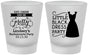 Custom Bachelorette Frosted Shot Glasses - Little Black Dress | 60164