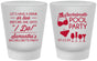 Custom Bachelorette Frosted Shot Glasses - Pool Party | 60167