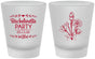 Custom Bachelorette Frosted Shot Glasses - Flowers | 60174