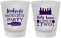Custom Bachelorette Frosted Shot Glasses - Wine Drink Or Two | 60178