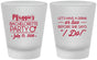 Custom Bachelorette Frosted Shot Glasses - Before She Says I Do | 60179