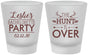 Custom Bachelorette Frosted Shot Glasses - The Hunt Is Over | 60184