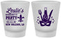 Custom Bachelorette Frosted Shot Glasses - Mardi Gras | 60185