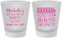 Custom Bachelorette Frosted Shot Glasses - Las Vegas | 60195