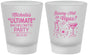 Custom Bachelorette Frosted Shot Glasses - Raising Hell In Vegas | 60196