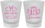 Custom Quinceanera Frosted Shot Glasses - Mis Quince Anos | 70007