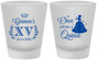 Custom Quinceanera Frosted Shot Glasses - Once Upon A Quince | 70011