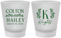 Custom Wedding Frosted Shot Glasses - Monogram | 800