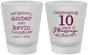 Custom Anniversary Frosted Shot Glasses - 10 Years Of Marriage | 80000
