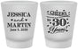 Custom Anniversary Frosted Shot Glasses - Cheers To 30 Years | 80003