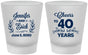 Custom Anniversary Frosted Shot Glasses - Cheers To 40 Years | 80005