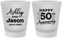 Custom Anniversary Frosted Shot Glasses - 50th Wedding | 80007