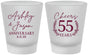 Custom Anniversary Frosted Shot Glasses - Cheers To 55 Years | 80008