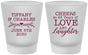 Custom Anniversary Frosted Shot Glasses - Cheers To 45 Years | 80016