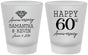 Custom Anniversary Frosted Shot Glasses - 60th Wedding | 80019