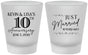Custom Anniversary Frosted Shot Glasses - 10 Years Down | 80020